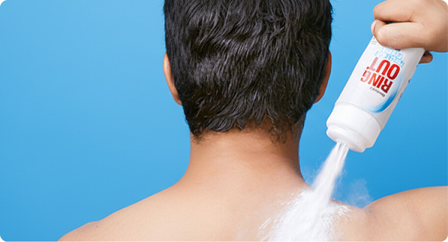 Sprinkle gently on affected or sweat-prone areas